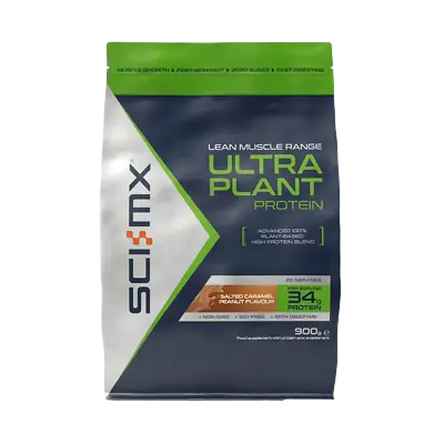 Sci-Mx Nutrition Ultra Plant Protein 900g Salted Caramel Peanut Hi Protein Vegan • £12.99