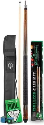 McDermott Deluxe Pool Cue Kit - Cue Stick - Soft Case - Chalk - Rule Book - KIT3 • $145