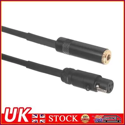 Gold Plated Mini XLR 3pin Female To 3.5mm Female Jack Audio Cable Extension Wire • £7.19