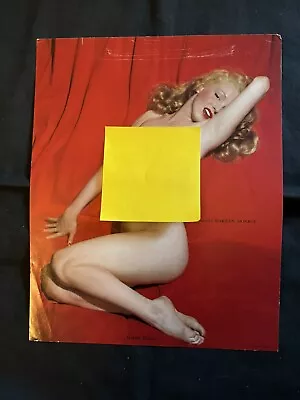 Marilyn Monroe Nude Litho 1950’s 8”X10”color For Her Famous Calendar • $10