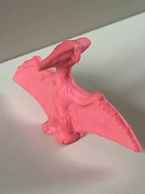 Vintage 3D Pink Pterodactyl  Dinosaur Eraser Rubber • £3