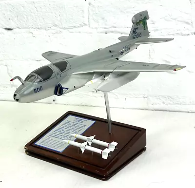 US Navy VAQ-130 Zappers EA-6B Prowler Wood Aircraft Desk Display • $125