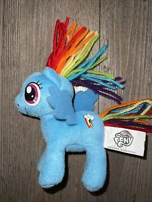 My Little Pony Rainbow Dash Pegasus Blue Wings Small 5” Plush Stuffed Toy Hasbro • $9.95