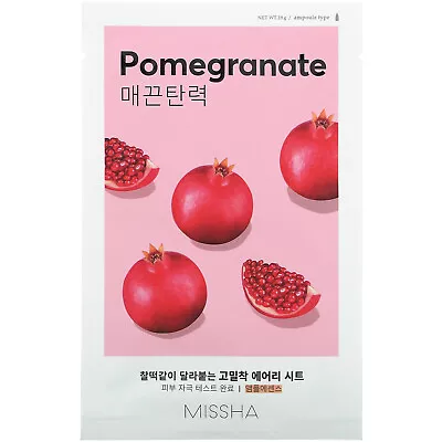 Missha Airy Fit Beauty Sheet Mask Pomegranate 1 Sheet 19 G • $8.49