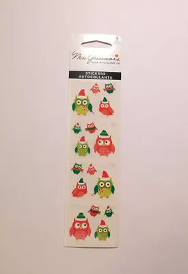 Mrs. Grossman's Lot Of 3 Strips Brand New Package ~Christmas Owls~ Stickers • $4.50