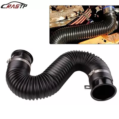 Universal 3'' Car Cold Air Intake Pipe Fexible Inlet Hose Adjustable Duct Tube • $19.99