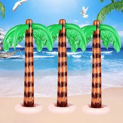 Hawaiian Tropical Palm Tree Inflatable Toys Coconut Trees Beach Party Decor • $18.22