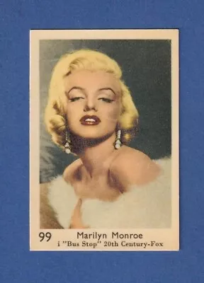 1957 Dutch Big Number Set Hand Cut #99 Marilyn Monroe • $7.50