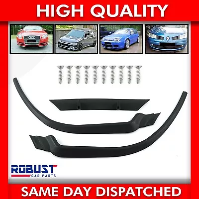 Front Bumper Lip Spoiler Splitter For Golf Mk4 Mk5 A3 Leon Mk1 Mk2 Mk3 Focus Mk1 • $35.93