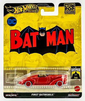 2024 Hot Wheels Pop Culture First Batmobile™ RED | BATMAN | FSC • $10.99