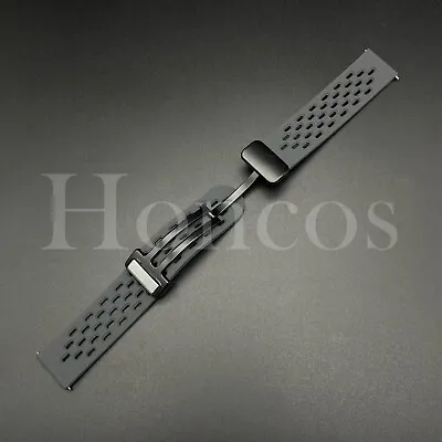 20 22 MM Gray Silicone Rubber Watch Band Magnetic Quick Release Fits For Movado • $13.99