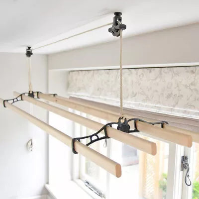 Essential Kitchen Maid®  4 Lath Pulley Clothes Airer • £57