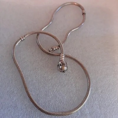 $110 • Buy Sterling Silver Pandora Necklace Approx 40 Cm