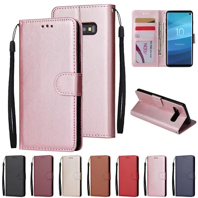 For Samsung Galaxy J3 J5 A8 J8 2018 A10e A32 A72 Wallet Leather Flip Case Cover • $13.29