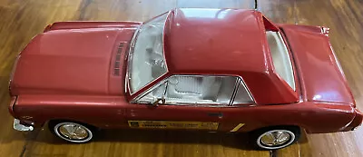 Jim Beam Whiskey Decanter  1964 Red Mustang Car Porcelain Empty • $85