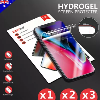 EASTele HYDROGEL Screen Protector For IPhone 15 14 13 12 11 Pro XS Max XR 8 Plus • $4.95