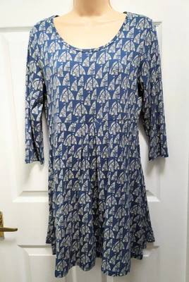 £6.50 • Buy Seasalt Broach Spire Tunic Size 12, Blue Boat Print.
