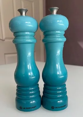 Le Creuset Classic Salt And Pepper Mill Set Teal 21cm • £39.99