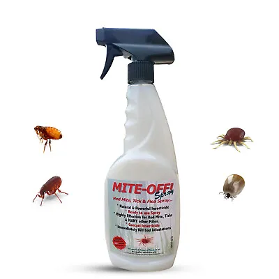 £8.95 • Buy MULTI MITE MITE OFF 500ML Flea Spray & ALL Mites Killer Organic