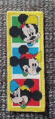 Mickey Mouse Design Handmade Cross Stitch Bookmark • £3.50
