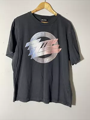 ZZ Shirt Men’s Medium Black Graphic Tee Distressed 2019 • $19