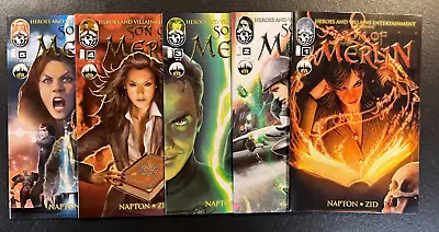 Son Of Merlin 1 2 3 4 5 COMPLETE SET Top Cow ZID Cover Robert Napton Image • £40.18