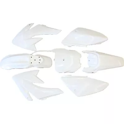 WHITE Plastics Guard Fairing Fender Kit CRF70 150c 160cc PIT PRO Trail Dirt Bike • $45.54