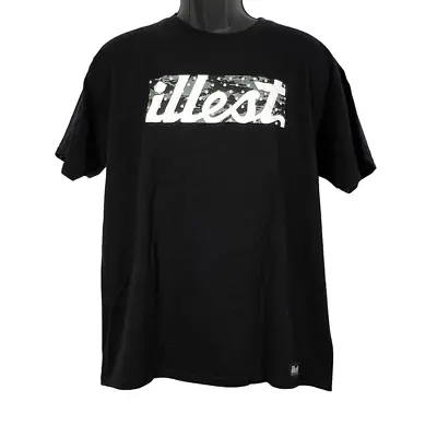 Illest Mens Essential Black T-Shirt Size L Free Our Minds  • $18.75