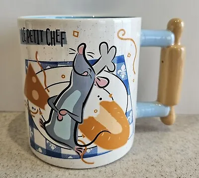 NEW Disney “Le Petit Chef” Remy Ratatouille Mug With Rolling Pin Handle 2023 • $20