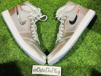 Nike Air Jordan 1 High Golf Gift Giving Silver Mens Multi Sizes FD6815-001 • $234.99