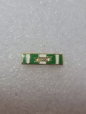 Vietnam Campaign 1960 Ribbon Lapel Pin Green White Enamel Dual Clutch Back • $12.99