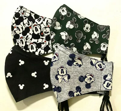 Mickey Mouse Disney All Sizes Handmade Face Mask With Filter Pocket Nose Wire • $14