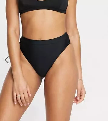 Missguided Bikini Bottoms Size 10 High Waist Black Mix And Match NEW With Tags • £4.27