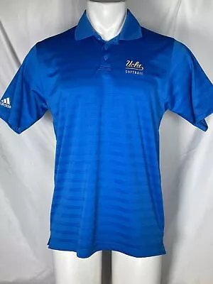 UCLA Bruins Softball Adidas Blue Polo Golf Shirt Men's SMALL • $14.99