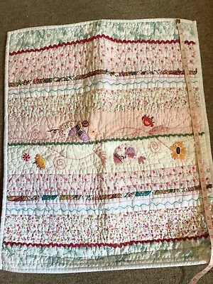 Mamas And Papas Quilt Patchwork-style Vintage Look Embroidered Baby Playmat • £18.99