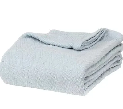 Superior Cotton Thermal Blanket All-Season Oversized Throw Woven Blanket Twin XL • $71.99