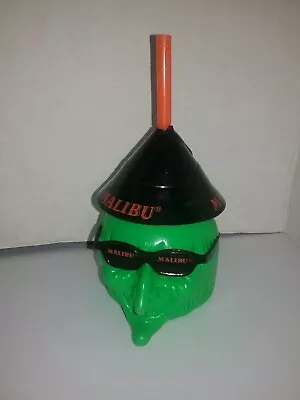 Vintage Malibu Caribbean Rum Vintage Halloween Witch Blow Mold Plastic Drink Cup • $16.99