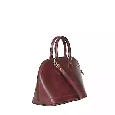I Medici Nwt Womens Italian Leather Domed Satchel Bag * • $139