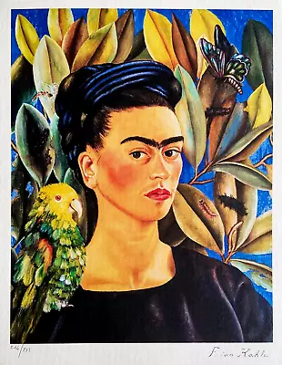 Frida Kahlo Lithography 1986 275 Ex (Modigliani Rivera Picasso) • $325.87