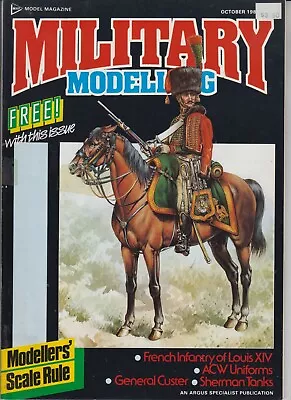 Military Modelling October 1987 - Sherman Tanks / French Infantry / Custer +++ • $5.79