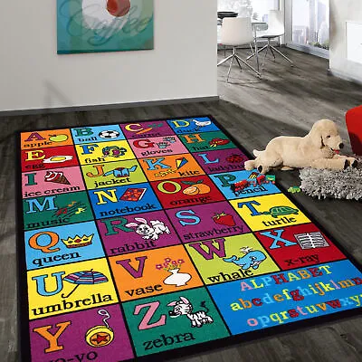 Rugshop Kids Rugs Non-Skid Educational Learning Alphabet Children Area Rug 3x5 • $51.33