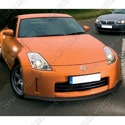 For 2003-2005 Nissan 350Z Z33 CT-Style Carbon Look Front Bumper Spoiler Lip Kit • $150.84