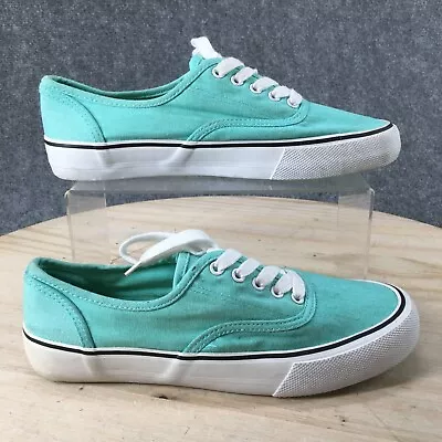 Mossimo Supply Co Shoes Womens 9 Casual Sneakers Comfort Green Fabric Lace Up • $21.99