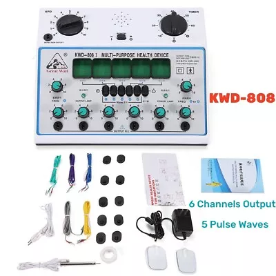 KWD-808 Electro Acupuncture Stimulator Therapy 6 Channel Acupuncture Machine • $97.85