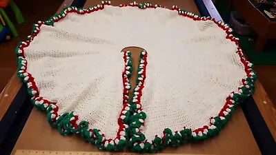 Hand Crochet Christmas Tree Skirt 48  • $25.50