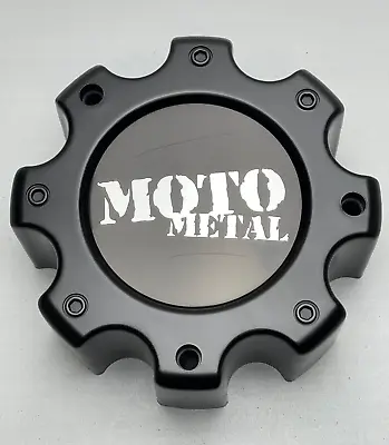 *USED Moto Metal Matte Black 8 Lug Wheel Center Cap W/Spacer MO909B8165YB • $24.99