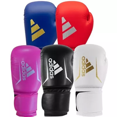 Adidas Speed 50 Boxing Gloves Adult Kids Black White Sparring Boxing Gloves • £33.99