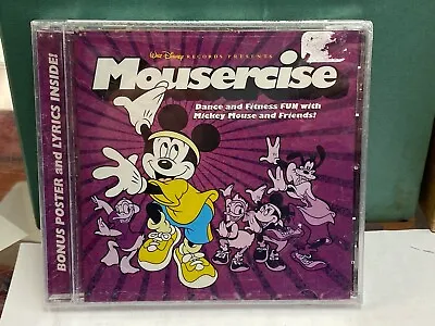 Mousercise Dance And Fitness Fun CD Walt Disney 2005 Mickey Mouse NEW SEALED • $29.95