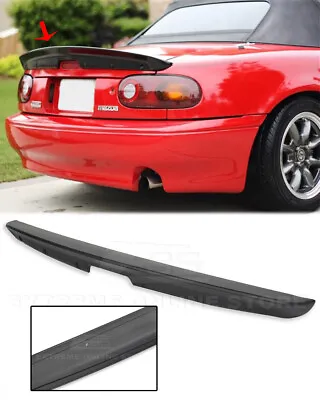 KG WORKS Style Spoiler For 90-97 Mazda Miata MX5 ABS Plastic Rear Trunk Lid Wing • $129.98