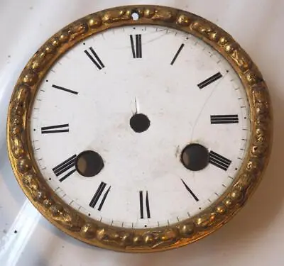 £14.99 • Buy Antique French Ormolu Surround/enamel  Dial - Mantel Clock Spare Dial